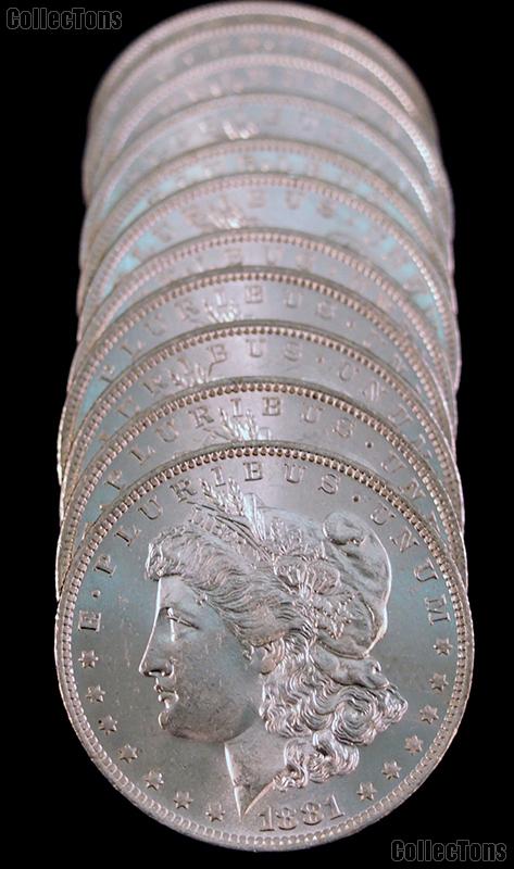 1881 BU Morgan Silver Dollars from Original Roll