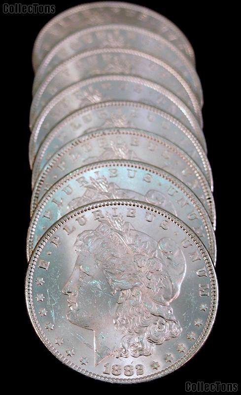 1882-O BU Morgan Silver Dollars from Original Roll