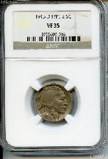 1913-D Type 2 Buffalo Nickel in NGC VF 35