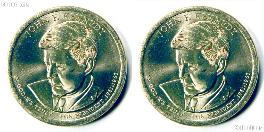 2015 P & D John F. Kennedy Presidential Dollar GEM BU 2015 JFK Dollars