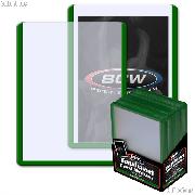 Green Border Topload Card Holder 3 x 4 - Pack of 25 by BCW