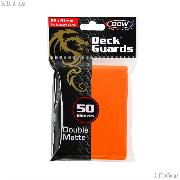 Deck Guard Sleeves for Trading Cards Orange by BCW Pack of 50