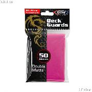 Deck Guard Sleeves for Trading Cards Pink by BCW Pack of 50