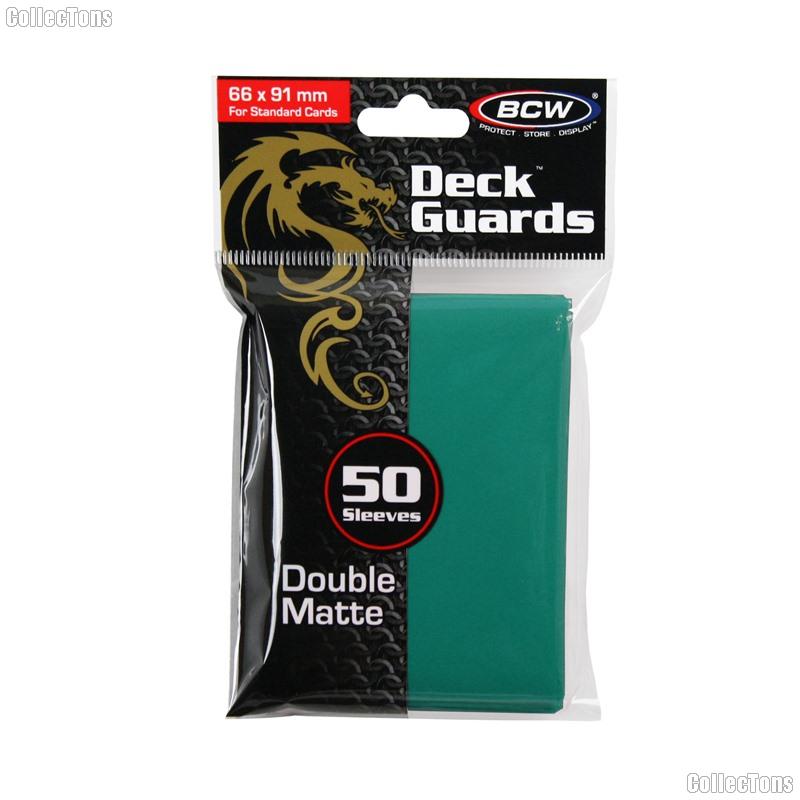 Deck Guard Sleeves for Trading Cards Teal by BCW Pack of 50