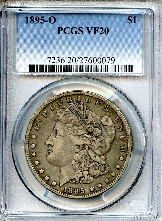 1895-O Morgan Silver Dollar KEY DATE in PCGS VF 20