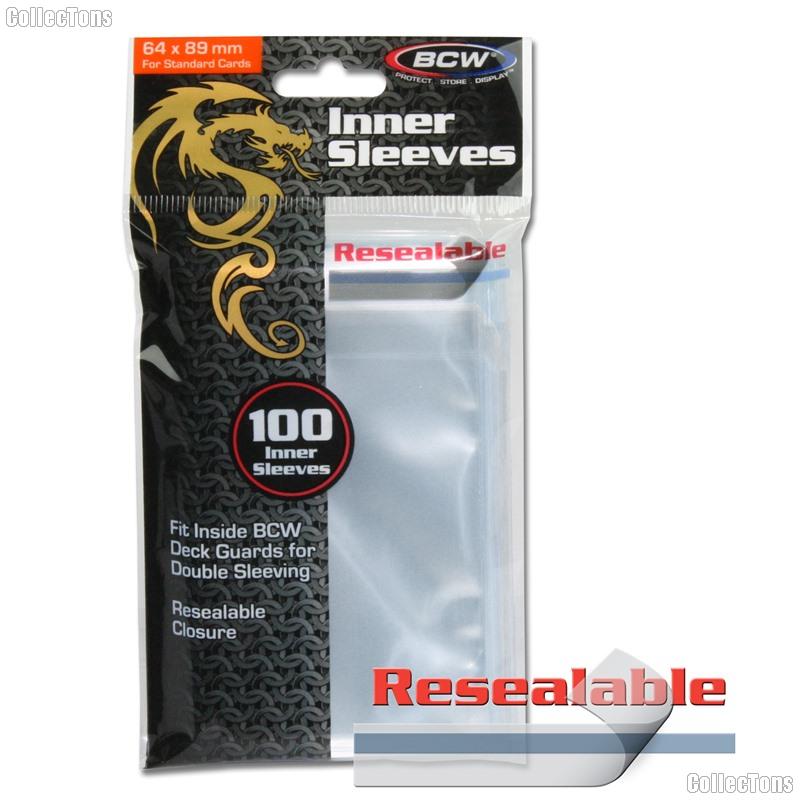 BCW Gaming Card Resealable Inner Sleeves