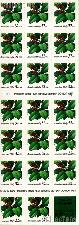 1997 Holly - Christmas Series 32 Cent US Postage Stamp Unused Booklet of 20 Scott #3177a