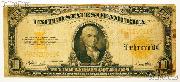 Ten Dollar Bill Gold Certificate Large Size Series 1922 US Currency