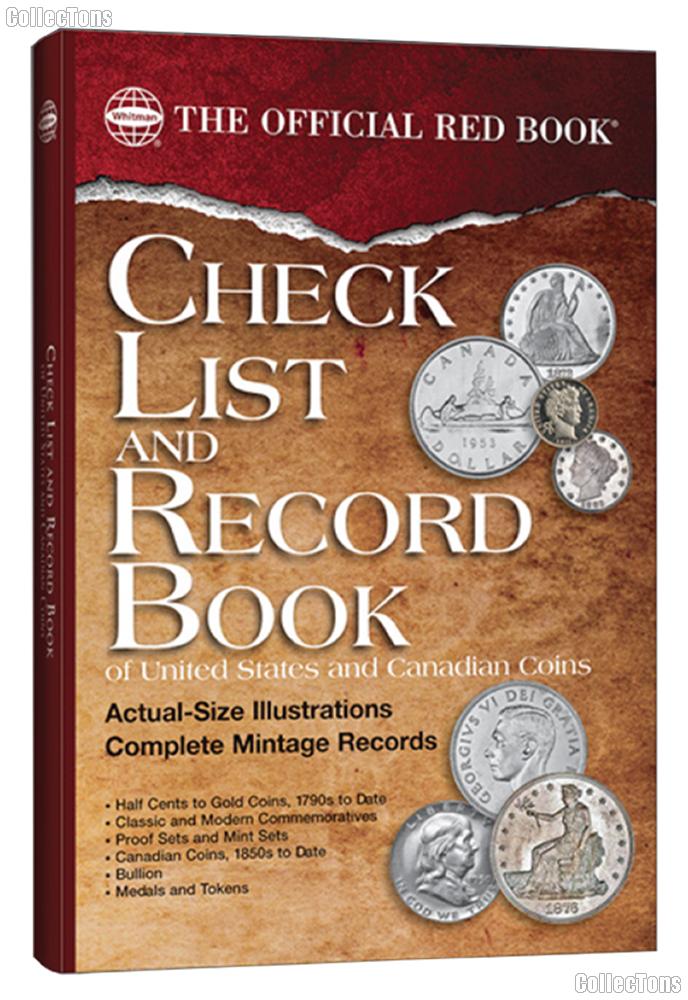 Official Red Book Checklist & Record Book of United States and Canadian Coins