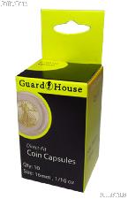 Guardhouse Box of 10 Coin Capsules for 1/10 oz GOLD EAGLES (16.5mm)