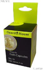 Guardhouse Box of 10 Coin Capsules for 1 oz GOLD EAGLES (32mm)