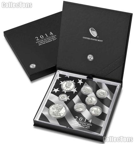 2014 Limited Edition SILVER Proof Set - 8 Coin U.S. Mint Proof Set