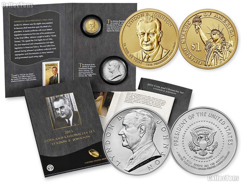 2015 Lyndon B. Johnson Coin and Chronicles Set