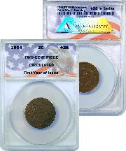 CollecTons Keepers #38: 1864 Two-Cent Piece Certified in Exclusive ANACS Holder