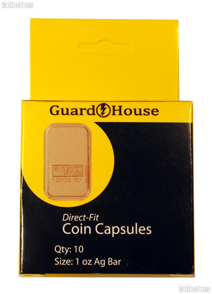Guardhouse Box of 10 Coin Capsules for 1 oz BARS