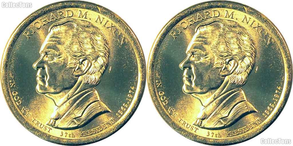 2016 P & D Richard M. Nixon Presidential Dollar GEM BU