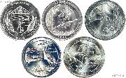 2015 National Park Quarters Complete Set Denver (D) Mint  Uncirculated (5 Coins) NE, LA, NC, DE, NY