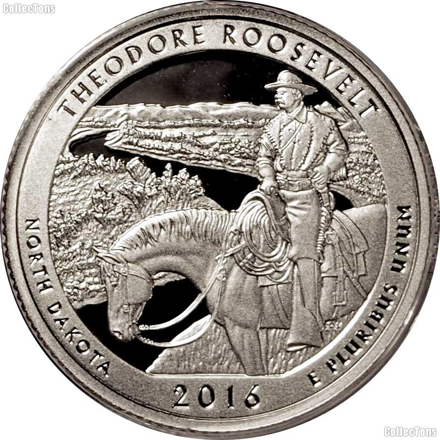 2016-S North Dakota Theodore Roosevelt National Park Quarter GEM PROOF America the Beautiful