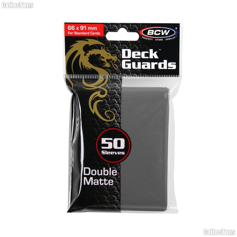 Deck Guard Sleeves for Trading Cards Grey by BCW Pack of 50