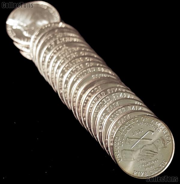 2004-P BU Jefferson Peace Medal Nickel Roll - 40 Coins