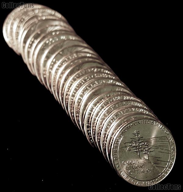 2005-P BU Jefferson Ocean View Nickel Roll - 40 Coins