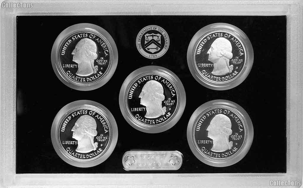 2016 SILVER QUARTER PROOF SET * 5 Coin U.S. Mint Proof Set