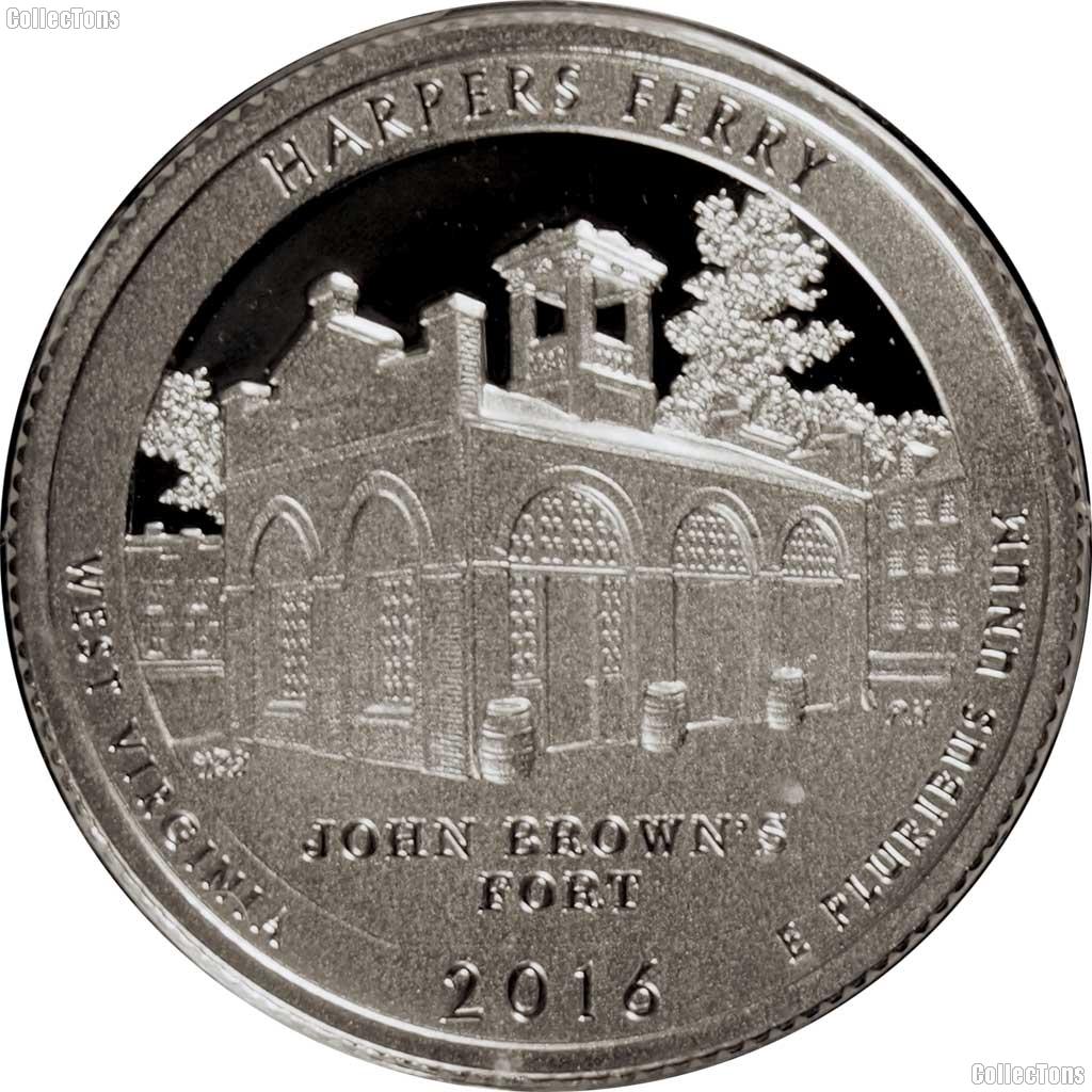 2016-S West Virginia Harpers Ferry National Historical Park Quarter GEM SILVER PROOF America the Beautiful