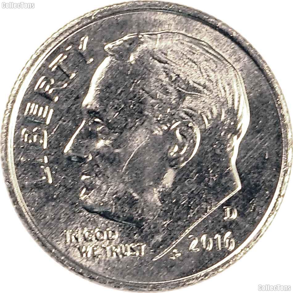 2016-D Roosevelt Dime GEM BU 2016 Dime Perfect for Album