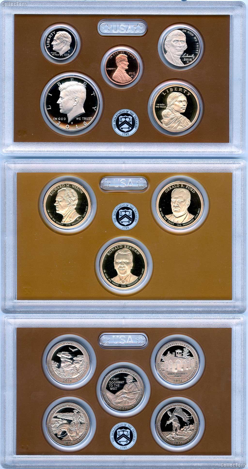 2016 PROOF SET * ORIGINAL * 13 Coin U.S. Mint Proof Set