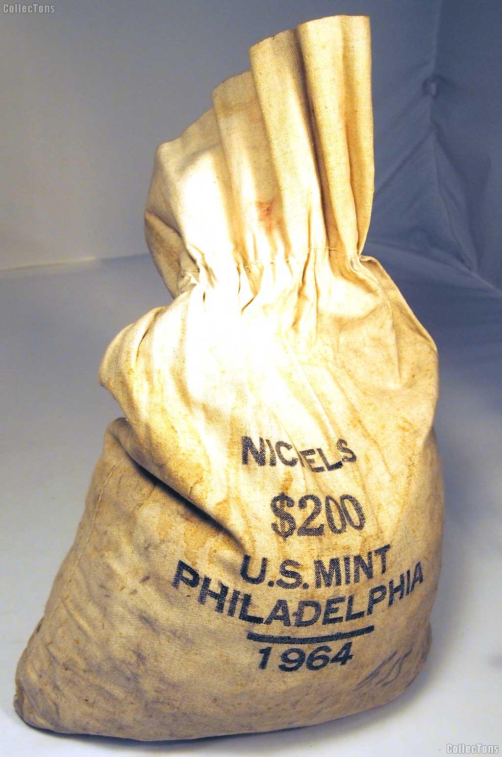 $200 U.S. Mint Sealed Sewn Bag - 1964 Philadelphia Jefferson Nickels