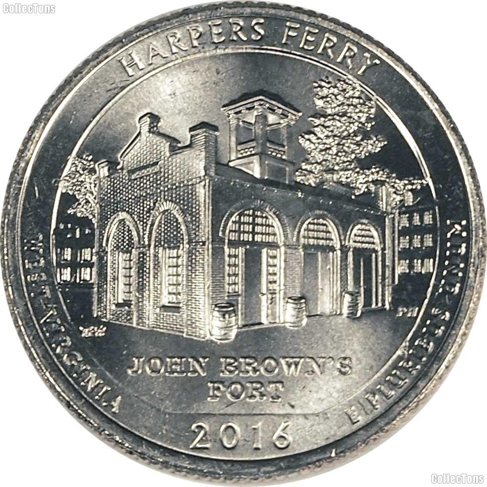 2016-S West Virginia Harpers Ferry National Historical Park Quarter GEM BU America the Beautiful