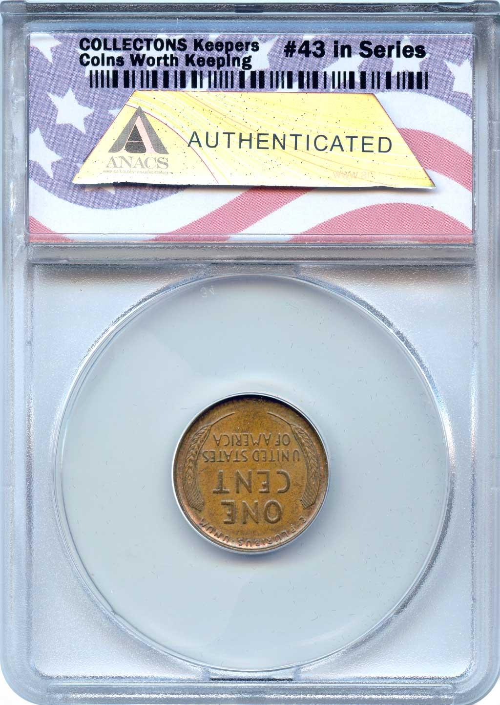 CollecTons Keepers #43: 1909 VDB Lincoln Wheat Cent Certified in Exclusive ANACS Circulated Holder
