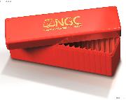 NGC Plastic Storage Box in RED for 20 Slab Coin Holders