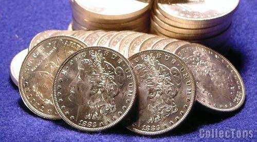 1883 BU Morgan Silver Dollars from Original Roll