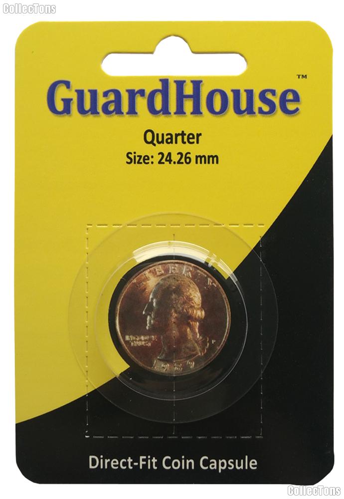 Guardhouse Coin Capsule Direct Fit Coin Holder for QUARTERS