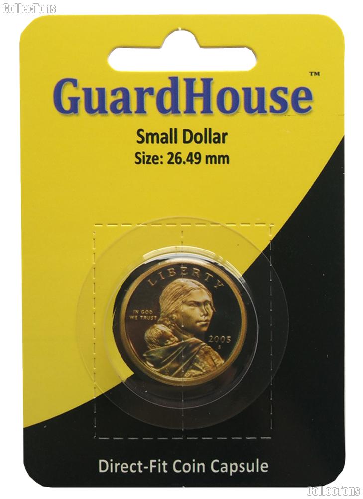 Guardhouse Coin Capsule Direct Fit Coin Holder for SMALL DOLLARS