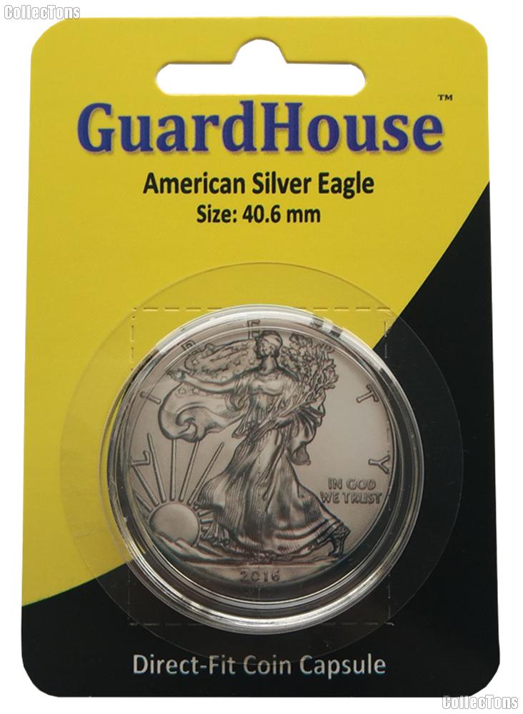 Guardhouse Coin Capsule Direct Fit Coin Holder for SILVER EAGLES