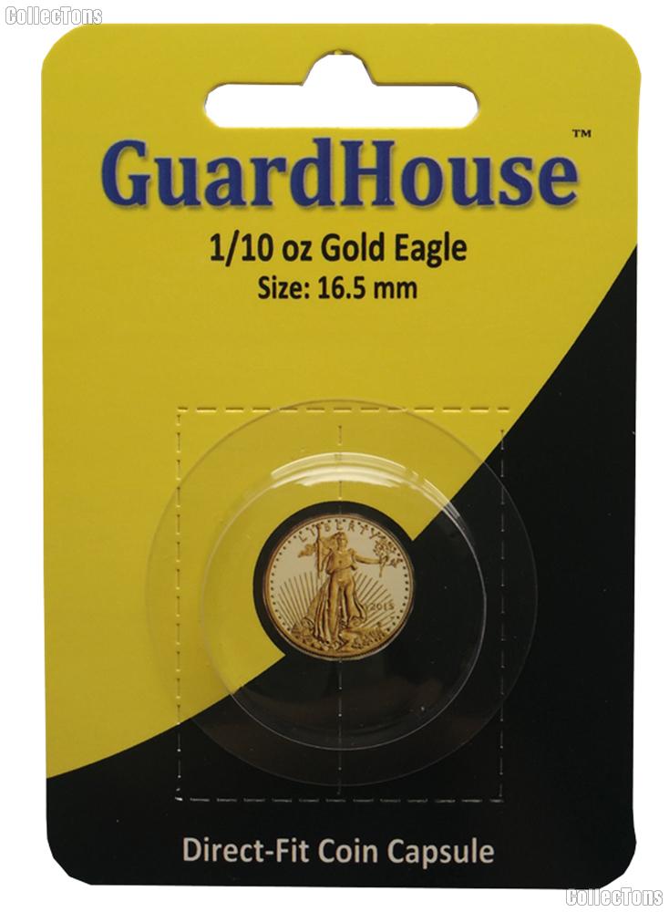 Guardhouse Coin Capsule Direct Fit Coin Holder 1/10oz GOLD EAGLE