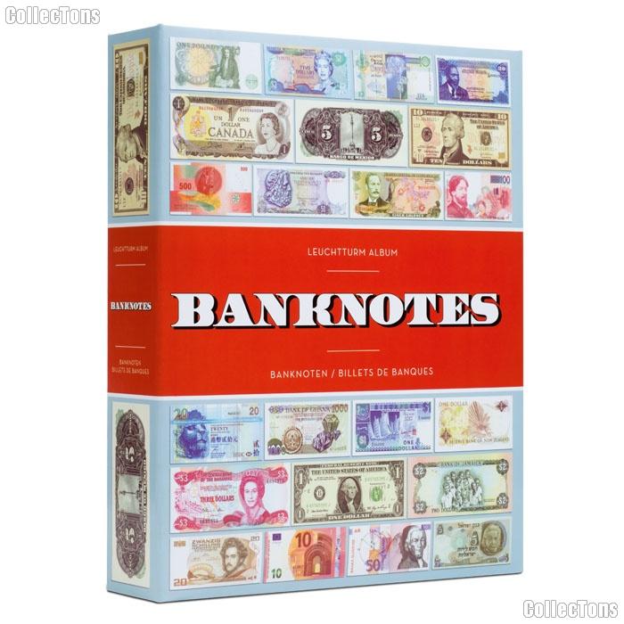 Bank Note Themed Currency Album for Small & Modern Currency by Lighthouse