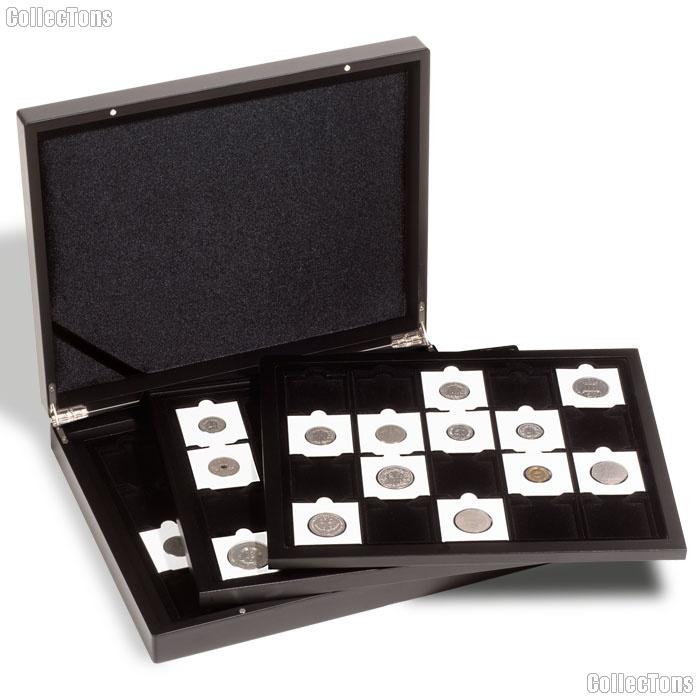 Lighthouse Volterra de Luxe Presentation Case for 60 Quadrum Coin Holders Black Matte