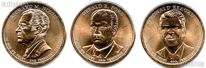 2016-P Presidential Dollar Set BU Full Year Set of 3 Coins from Philadelphia Mint