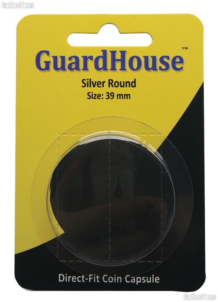 Guardhouse Coin Capsule Direct Fit Coin Holder for SILVER ROUNDS