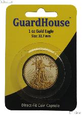 Guardhouse Coin Capsule Direct Fit Coin Holder for 1 oz GOLD EAGLES