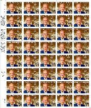 1990 Dwight David Eisenhower 25 Cent US Postage Stamp MNH Sheet of 40 Scott #2513