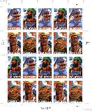 1996 Folk Heroes 32 Cent US Postage Stamp MNH Sheet of 20 Scott #3083-3086