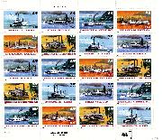1996 River Boats 32 Cent US Postage Stamp MNH Sheet of 20 Scott #3091-3095