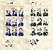 1986 U.S. Presidents 22 Cent US Postage Stamp MNH Four Sheets of 9 Scott #2216-2219