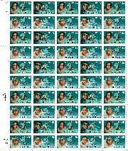 1988 Antarctic Explorers 25 Cent US Postage Stamp MNH Sheet of 50 Scott #2386-2389