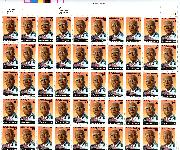 1989 A. Philip Randolph 25 Cent US Postage Stamp MNH Sheet of 50 Scott #2402