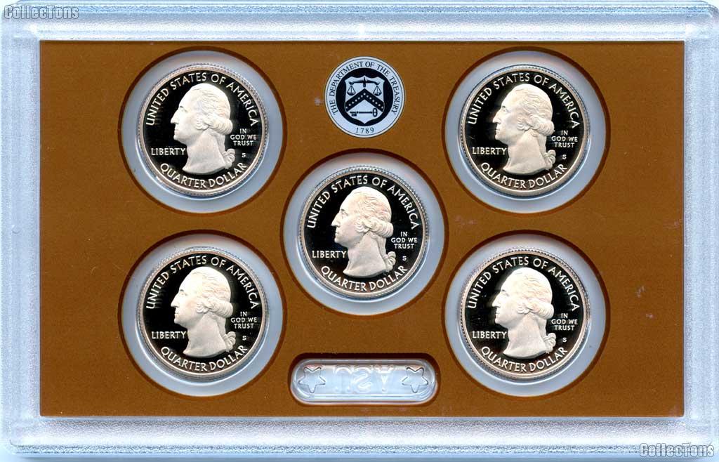 2017 QUARTER PROOF SET * ORIGINAL * 5 Coin U.S. Mint Proof Set